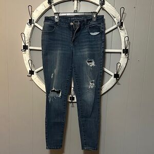 Maurices Distressed Indigo Skinny Jeans